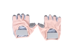 Guantes De Fitness Rosas Transpirables Con Dedos Descubiertos Y Protección Completa De La Palma Para Hacer Ejercicio.