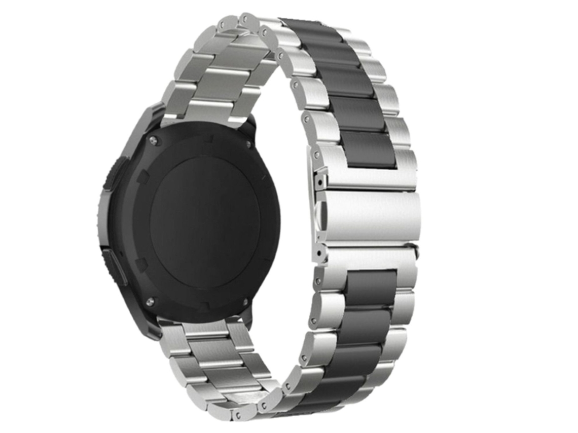 Correa Acero para Amazfit GTR 4 Cinzento y Negro