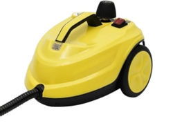 Limpiador a vapor, potente herramienta de mano multiusos, diseño ergonómico, amarillo claro.
