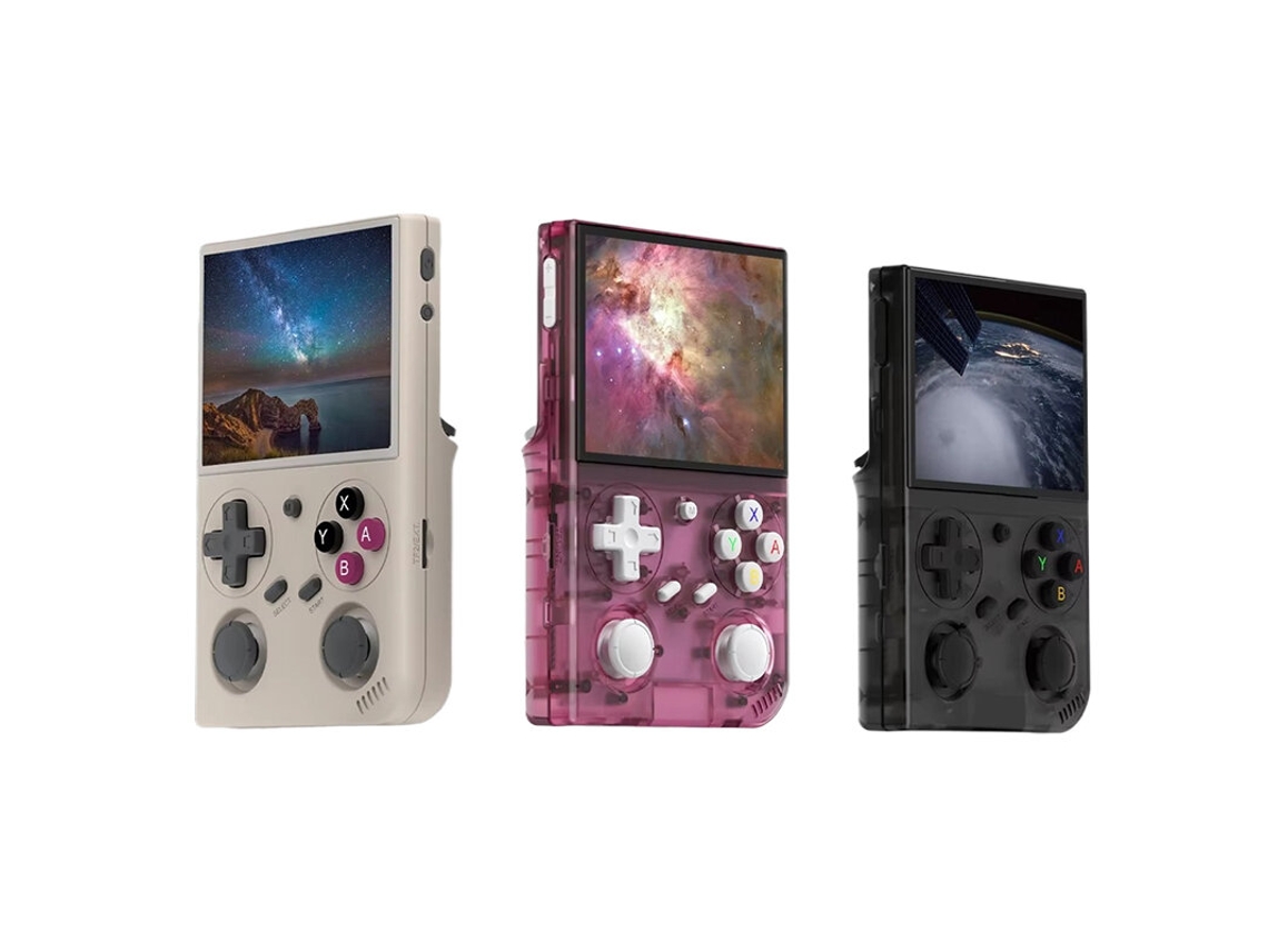 Consola Portátil Retro Pink-batlexp Ampown G350 De 128 Gb, Pantalla Ips De 3,5 Pulgadas, Más De 6000 Juegos, Wi-fi Y Modo Multijugador
