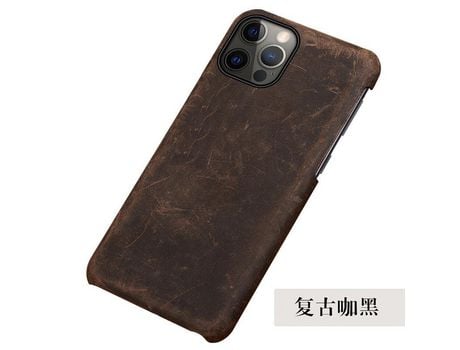 Funda para iPhone 11 Piel Vintage Marrón
