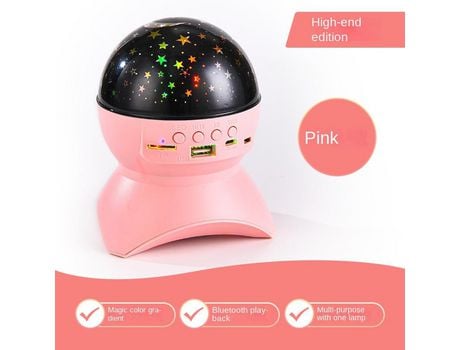 Altavoz Bluetooth con luz de colores para el hogar KTV Flash Light BDL23 rosa