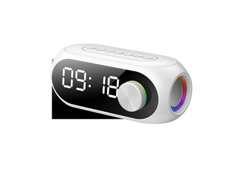 Altavoz Bluetooth Inalámbrico S8 Altavoz Despertador Multifunción BDL23 Blanco