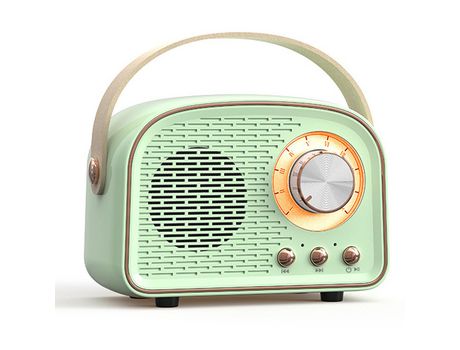 ELKUAIE Altavoz Bluetooth retro Altavoz Bluetooth portátil inalámbrico al aire libre retro