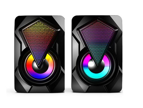 ELKUAIE Altavoz para computadora Altavoz para PC con alimentación USB