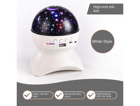 Altavoz Bluetooth con luz de colores para el hogar KTV Flash Light BDL23 blanco