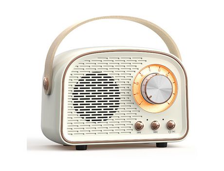 ELKUAIE Altavoz Bluetooth retro Altavoz Bluetooth portátil inalámbrico al aire libre retro