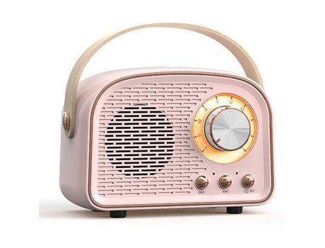 ELKUAIE Altavoz Bluetooth retro Altavoz Bluetooth portátil inalámbrico al aire libre retro