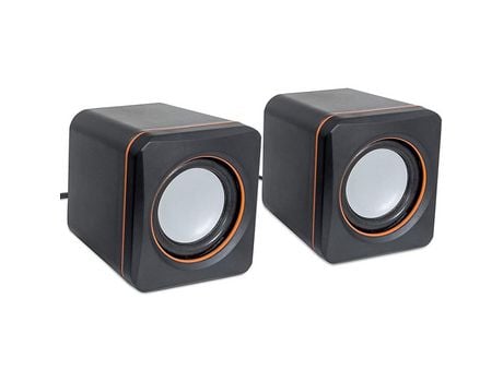 Sistema de altavoces estéreo USB con enchufes de audio de 3,5 mm para conectar a una computadora portátil o de escritorio COZEVDNT