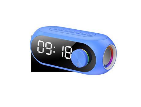 Altavoz Bluetooth inalámbrico S8 Altavoz despertador multifunción BDL23 azul