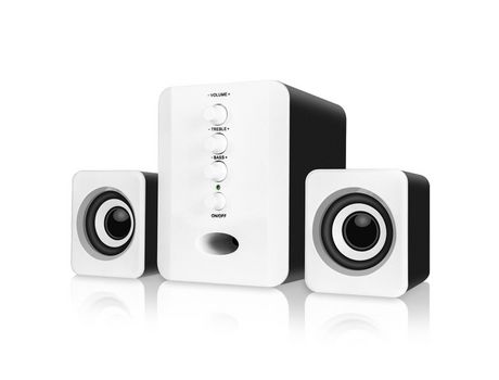 ELKUAIE Mini altavoz USB 2,1 con cable Combo Bass Music subwoofer para escritorio portátil Tablet PC teléfono inteligente