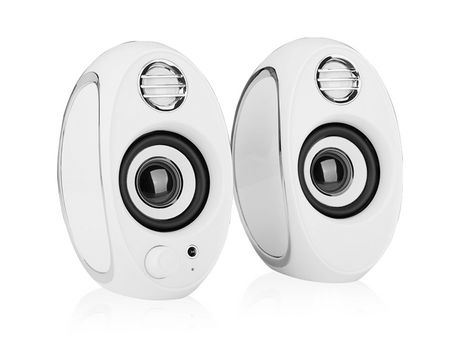 ELKUAIE Altavoz para computadora Altavoz con alimentación para PC Altavoz USB Monitor Altavoz