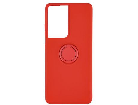 Funda GANDY por Apple iPhone 15 Pro Max Gel O-Ring Rojo