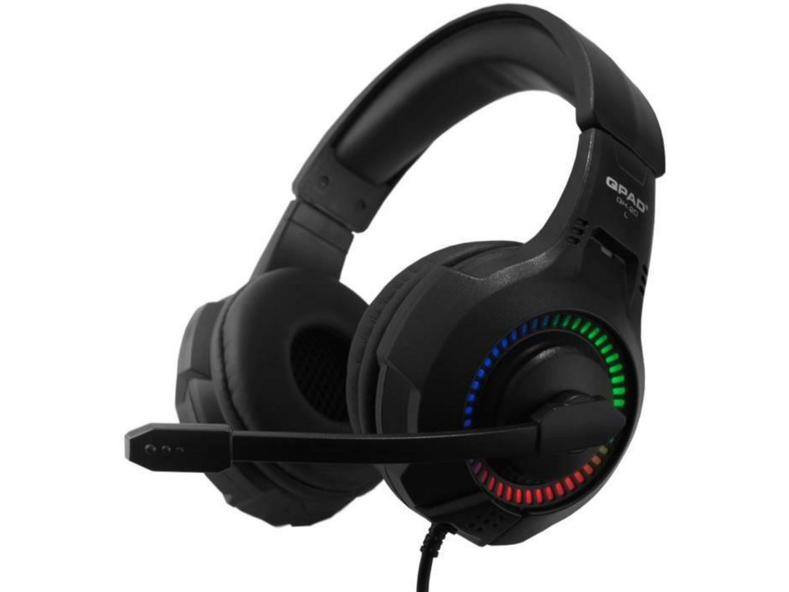 QPAD Qh20 Auriculares Estéreo Deportivos Para Juegos Con Cable Usb Conector De 3,5 Mm