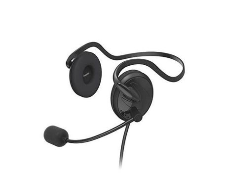 Micrófono de diadema para PC ''Nhs-P100 V2'' con cabezal estéreo Nr HAMA