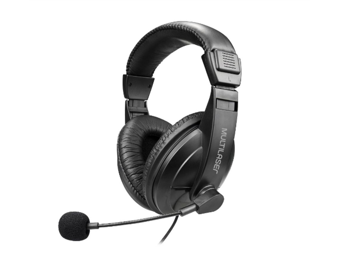 Auriculares HEADSET GIANT P2 190CM MIC FLEX MULTI - PRETO