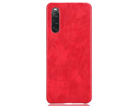 Funda para Sony Xperia 10 V Piel Sintética Rojo