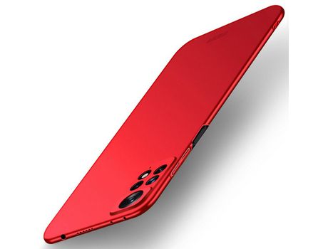 Funda para Xiaomi Redmi Note 11S 4G, Redmi Note 11 4G, Redmi Note 11S, Redmi Note 11 MOFI Piel Sintética Rojo