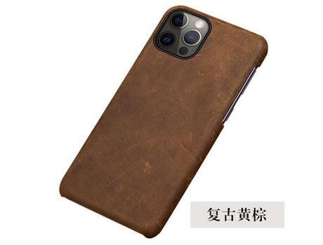 Funda para iPhone 11 Piel Vintage Marrón