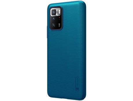Funda para Xiaomi Redmi Note 10 Pro, Redmi Note 10 Pro 5G NILLKIN Piel Sintética Azul