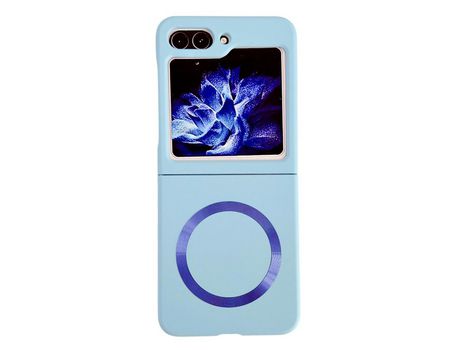 Funda para Samsung Galaxy Z Flip 5 5G Piel Sintética Azul