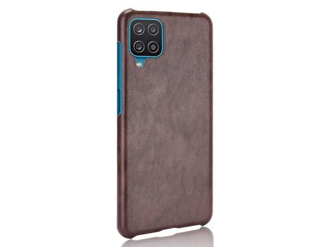 Funda para Samsung Galaxy A12 Piel Sintética Marrón