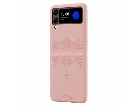Funda para Samsung Galaxy Z Flip 4 5G Piel Sintética Rosa