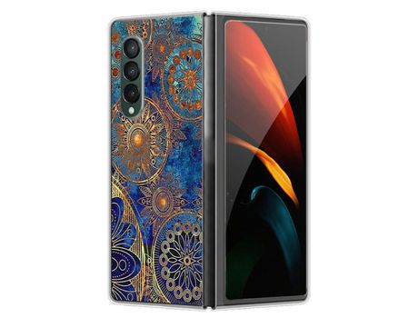 Funda para Samsung Galaxy Z Fold 4 5G Piel Sintética Dorado