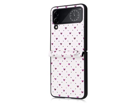 Funda para Samsung Galaxy Z Flip 4 5G Piel Sintética Morado