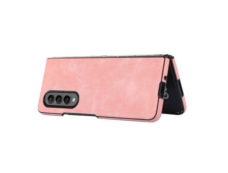 Funda para Samsung Galaxy Z Fold 3 5G Piel Sintética Retro Rosa