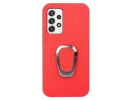 Funda para Samsung Galaxy A52/A52 5G Piel Sintética Rojo