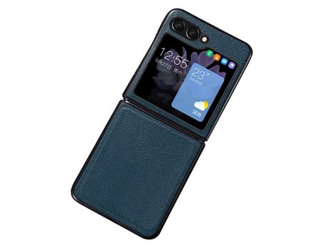 Funda para Samsung Galaxy Z Flip 5 5G Piel Sintética Verde