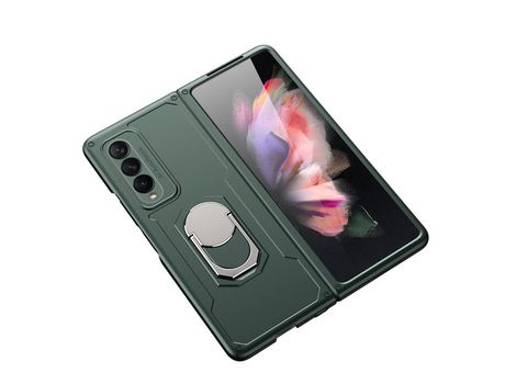 Funda para Samsung Galaxy Z Fold 3 5G GKK Piel Sintética Verde