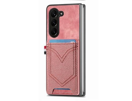Funda para Samsung Galaxy Z Fold 5 5G JUNSUNMAY Rosa