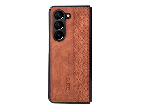 Funda para Samsung Galaxy Z Fold 5 5G AZNS Piel Sintética Marrón