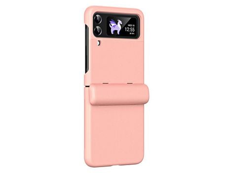Funda para Samsung Galaxy Z Flip 4 5G Piel Sintética Rosa