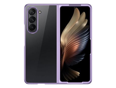 Funda para Samsung Galaxy Z Fold 5 5G Piel Sintética Morado