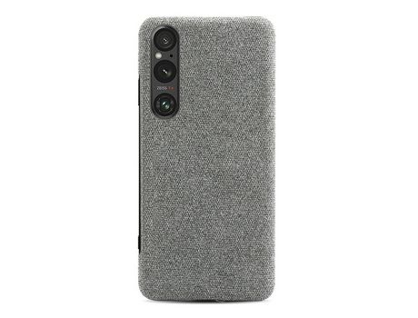 Funda para Sony Xperia 1 V Piel Sintética Gris