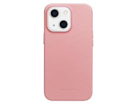 Funda para iPhone 13/13 Mini QIALINO Piel Sintética Rosa