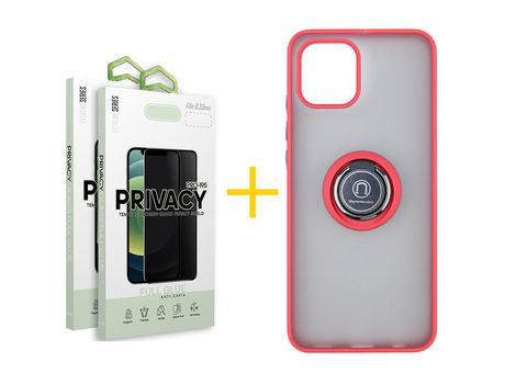 Conjunto de Protectores de Pantalla para iPhone 15 GANDY Vidrio Templado Rojo (2un)