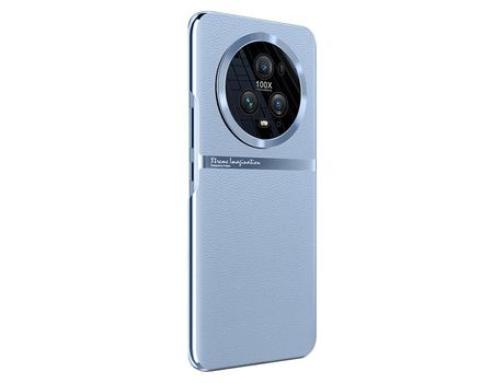 Funda para Honor Magic5 Pro Piel Sintética Azul