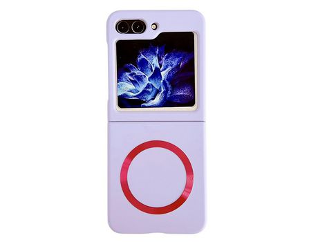 Funda para Samsung Galaxy Z Flip 5 5G Piel Sintética Morado