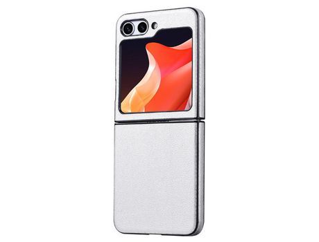 Funda para Samsung Galaxy Z Flip 5 5G Piel Sintética Blanco