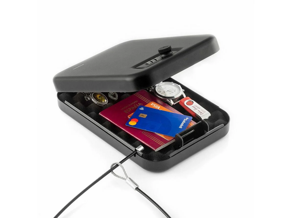 Caja Fuerte Portátil con Cable de Seguridad Prisaven INNOVAGOODS