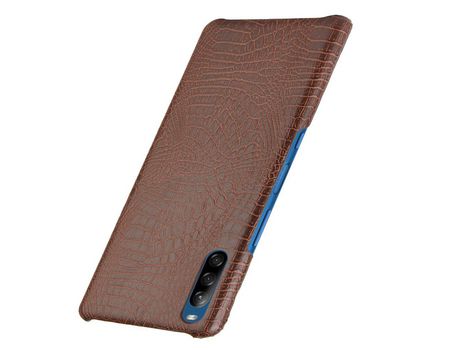 Funda para Sony Xperia L4 Piel Sintética Marrón