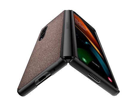 Funda para Samsung Galaxy Z Fold 4 5G Piel Sintética Marrón