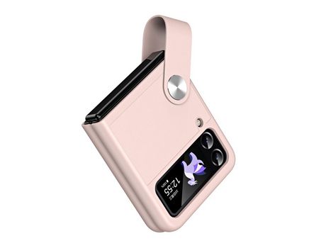 Funda para Samsung Galaxy Z Flip 4 5G Piel Sintética Rosa