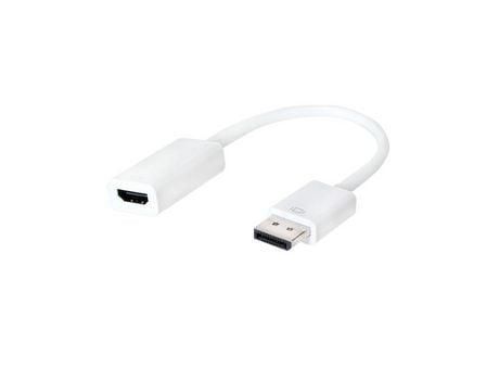 DisplayPort a adaptador HDMI blanco