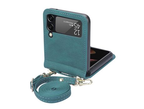 Funda con Cordón para Samsung Galaxy Z Flip 4 5G Verde