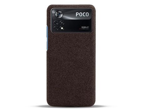 Funda para Xiaomi Poco X4 Pro 5G, Poco X4 Pro Piel Sintética Marrón